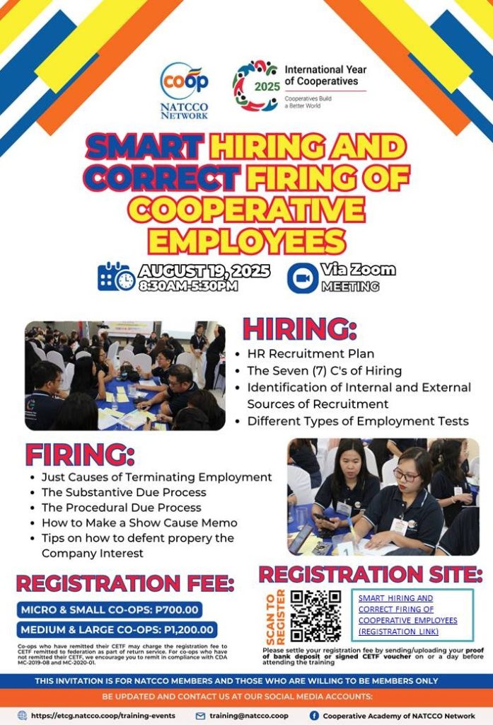 SMART HIRING AND CORRECT FIRING OF COOPERATIVE EMPLOYEES