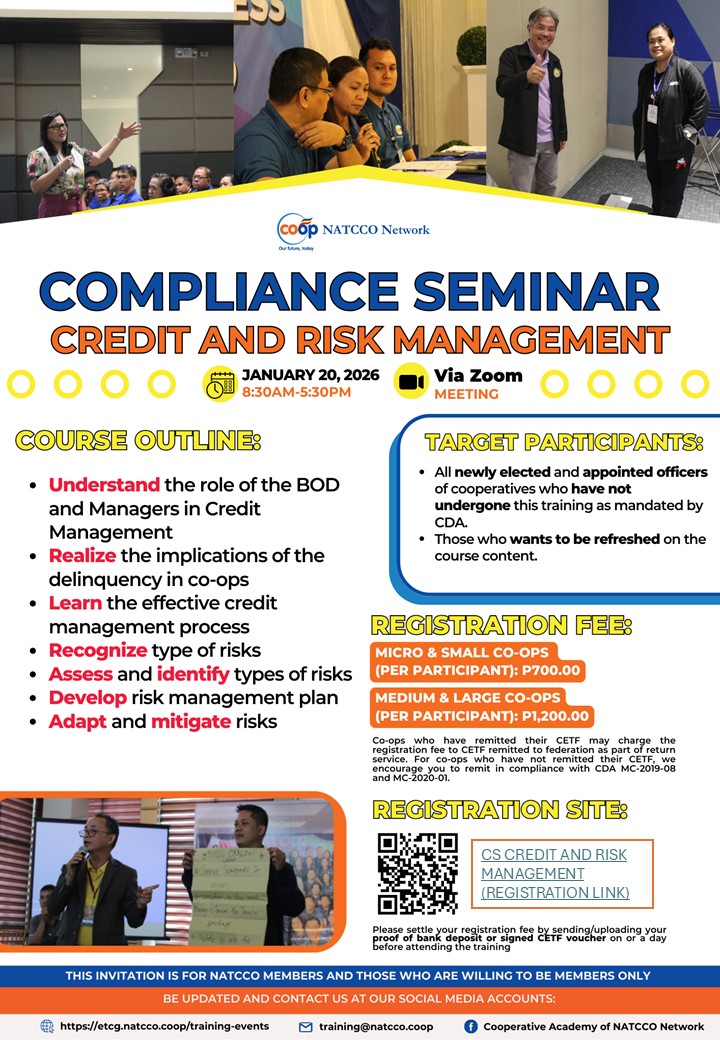 COMPLIANCE SEMINAR ON CREDIT AND RISK MANAGEMENT