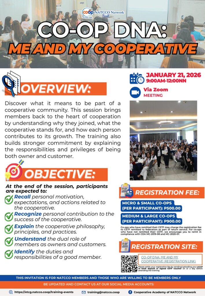 CO-OP DNA: ME AND MY COOPERATIVE