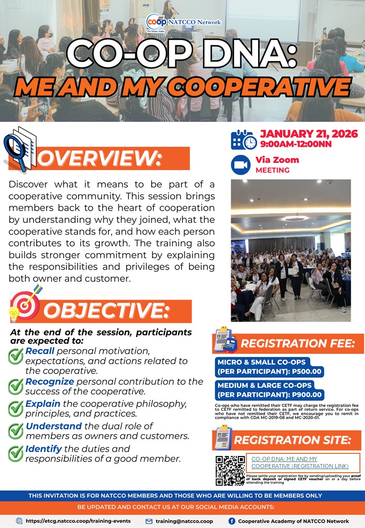 CO-OP DNA: ME AND MY COOPERATIVE