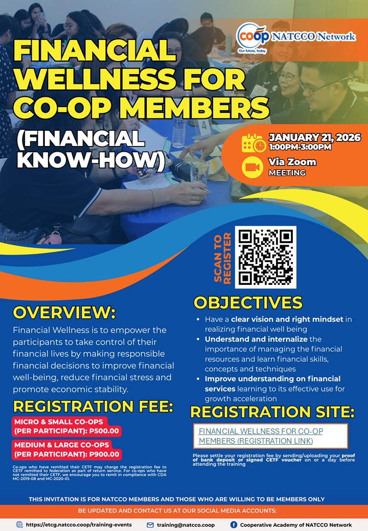 FINANCIAL WELLNESS FOR CO-OP MEMBERS (FINANCIAL KNOW-HOW)