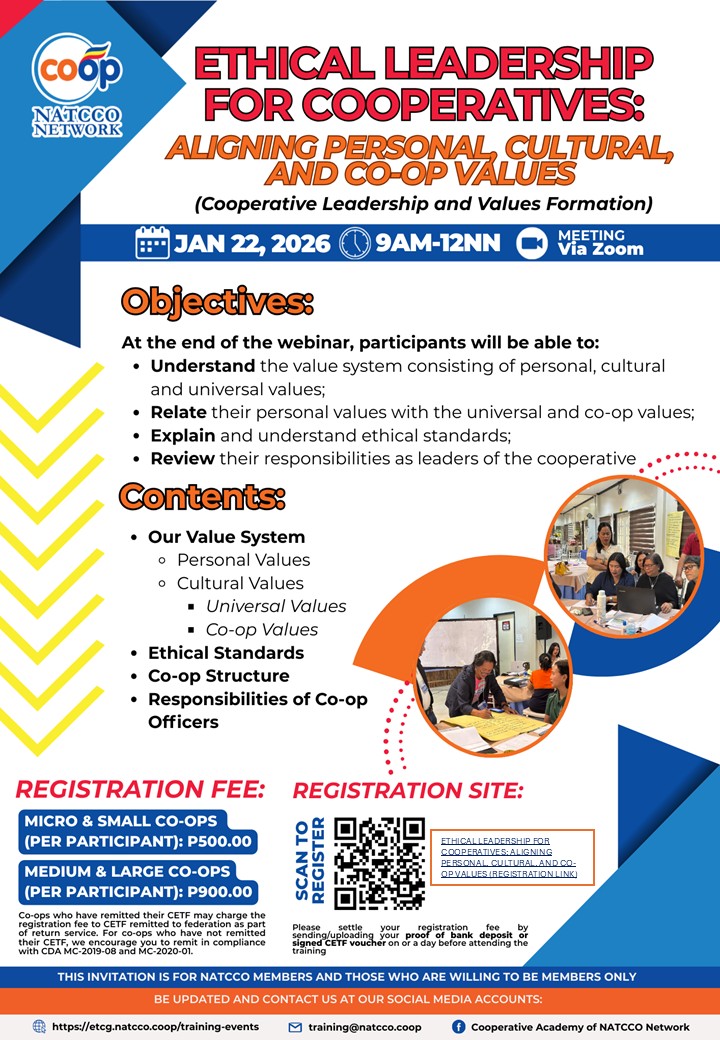 ETHICAL LEADERSHIP FOR COOPERATIVES: ALIGNING PERSONAL, CULTURAL, AND CO-OP VALUES