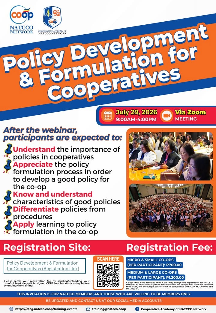 Policy Development & Formulation for Cooperatives